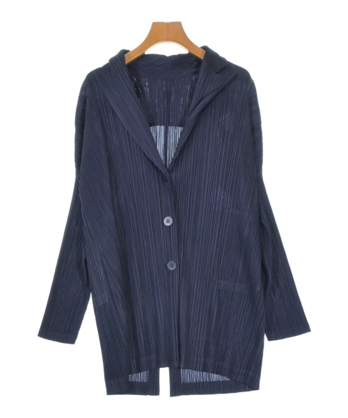 PLEATS PLEASE(プリーツプリーズ)カジュアルジャケット 紺 サイズ:F/2200664193102