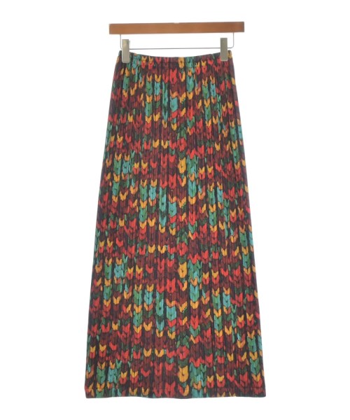 PLEATS PLEASE(プリーツプリーズ)ロング・マキシ丈スカート 茶 サイズ:3(L位)/2200666657015