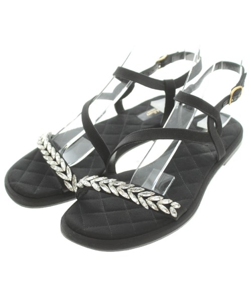 MULBERRY(マルベリー)サンダル 黒 サイズ:EU36(22.5cm位)/2200365597049
