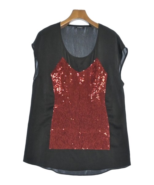LIMI feu(リミフー)ブラウス 黒 サイズ:S/2200586133033