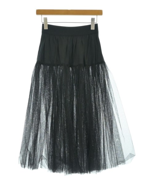 LIMI feu(リミフー)ひざ丈スカート 黒 サイズ:S/2200667758032