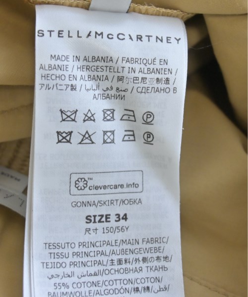 STELLA McCARTNEY（ステラマッカートニー）ミニスカート ベージュ サイズ:34(XXS位) レディース/2200534398019