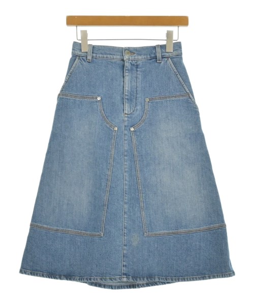 STELLA McCARTNEY(ステラマッカートニー)ひざ丈スカート 青 サイズ:36(XS位)/2200664560072