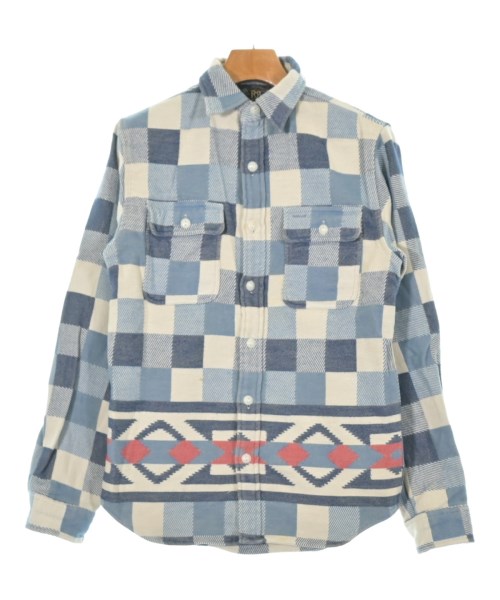 RRL(ダブルアールエル)カジュアルシャツ 青 サイズ:XS/2200633156138