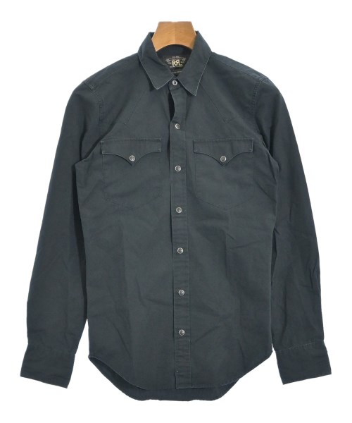 RRL(ダブルアールエル)カジュアルシャツ 黒 サイズ:XS/2200651626156