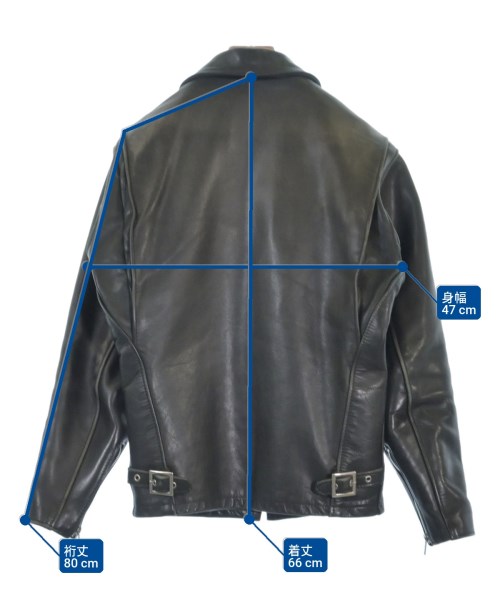 Schott（ショット）ライダース 黒 サイズ:34(S位) メンズ/2200616587010