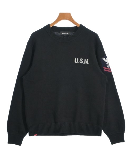 AVIREX(アヴィレックス)ニット・セーター 黒 サイズ:L/2200667803220