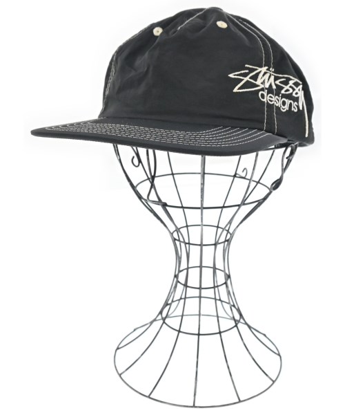 STUSSY(ステューシー)キャップ 黒 サイズ:M/2200614896077