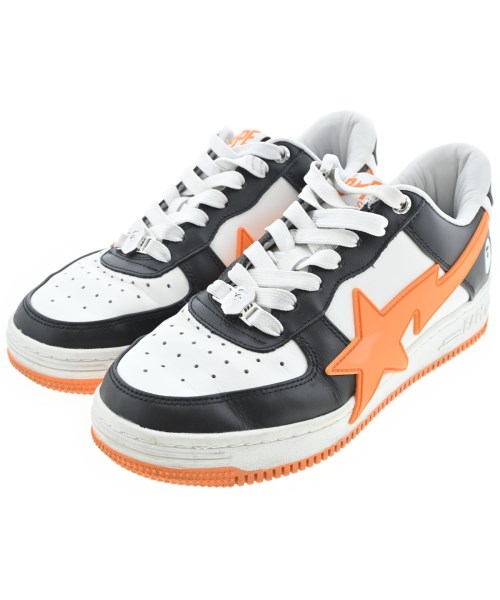 A BATHING APE(アベイシングエイプ)スニーカー 白 サイズ:25cm/2200687886012