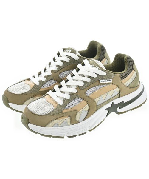 A BATHING APE(アベイシングエイプ)スニーカー カーキ サイズ:27cm/2200653913131