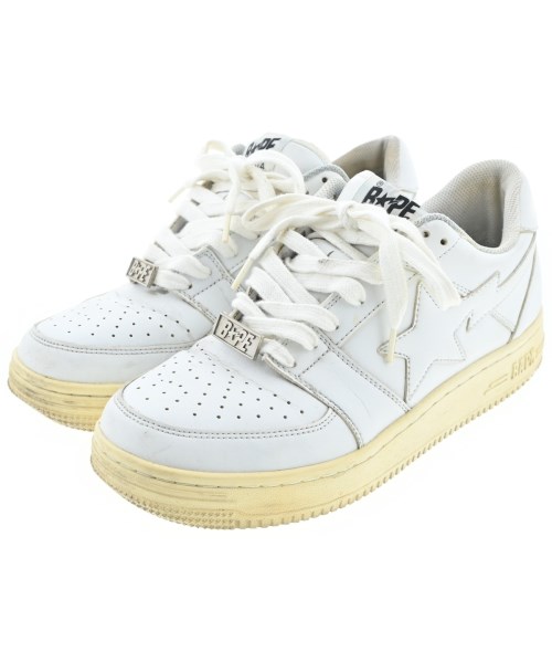 A BATHING APE(アベイシングエイプ)スニーカー 白 サイズ:28cm/2200665824074