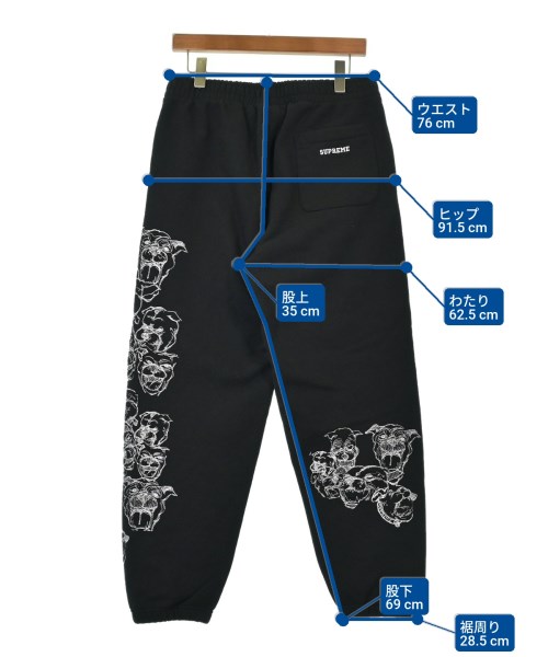 Supreme（シュプリーム）スウェットパンツ 黒 サイズ:S メンズ/2200587856023