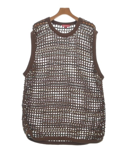 Supreme(シュプリーム)ベスト 茶 サイズ:XL/2200606849074