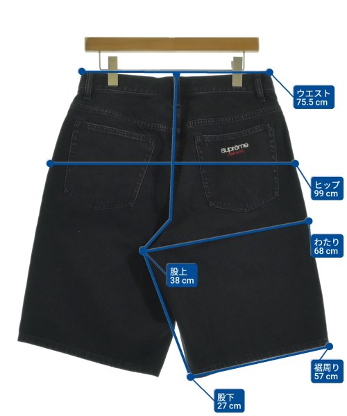 Supreme（シュプリーム）ショートパンツ 黒 サイズ:30(M位) メンズ/2200699376037