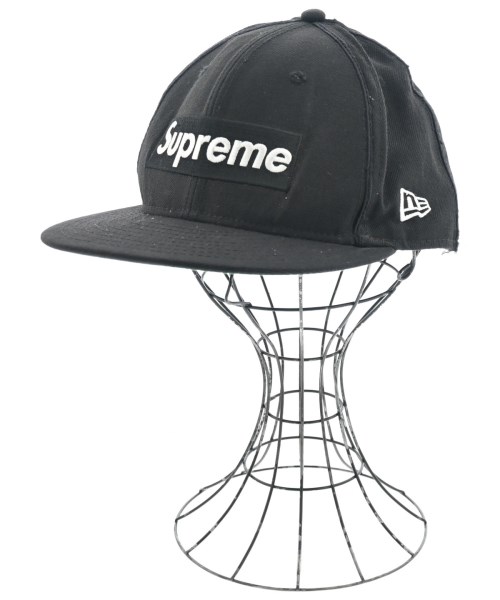 Supreme(シュプリーム)キャップ 黒 サイズ:60.6cm/2200700654352