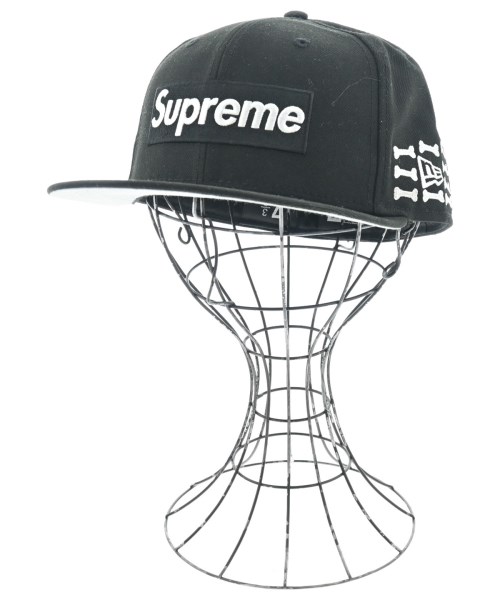 Supreme(シュプリーム)キャップ 黒 サイズ:58.7cm/2200661747032