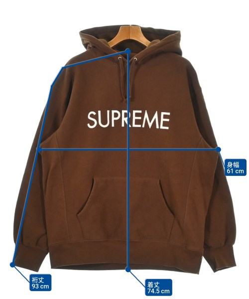 Supreme（シュプリーム）パーカー 茶 サイズ:L メンズ/2200682730013