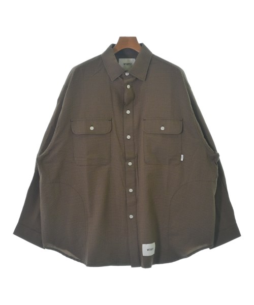 WTAPS(ダブルタップス)カジュアルシャツ 茶 サイズ:03(L位)/2200685364055