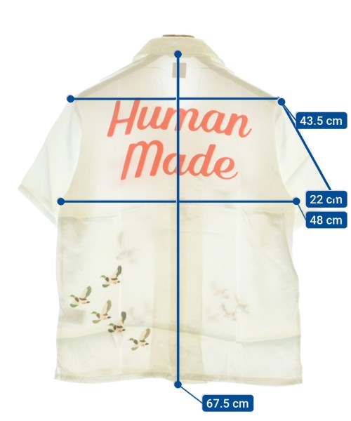 HUMAN MADE（ヒューマンメイド）カジュアルシャツ 白 サイズ:S メンズ/2200550878069