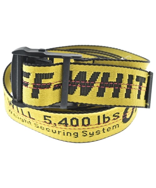 OFF-WHITE(オフホワイト)ベルト 黄 サイズ:S/2200670452026