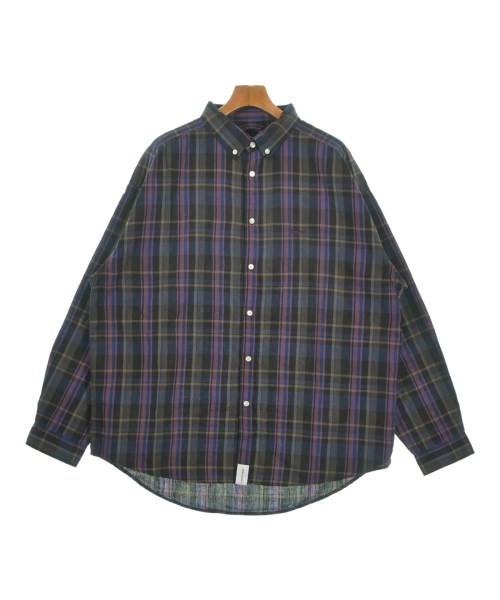 DESCENDANT(ディセンダント)カジュアルシャツ 紺 サイズ:3(L位)/2200646236155