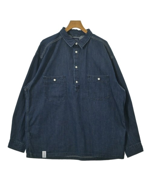 DESCENDANT(ディセンダント)カジュアルシャツ 紺 サイズ:4(XL位)/2200649995028