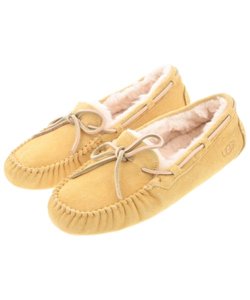 UGG australia(アグオーストラリア)モカシン/デッキシューズ 黄 サイズ:25cm/2200667229266