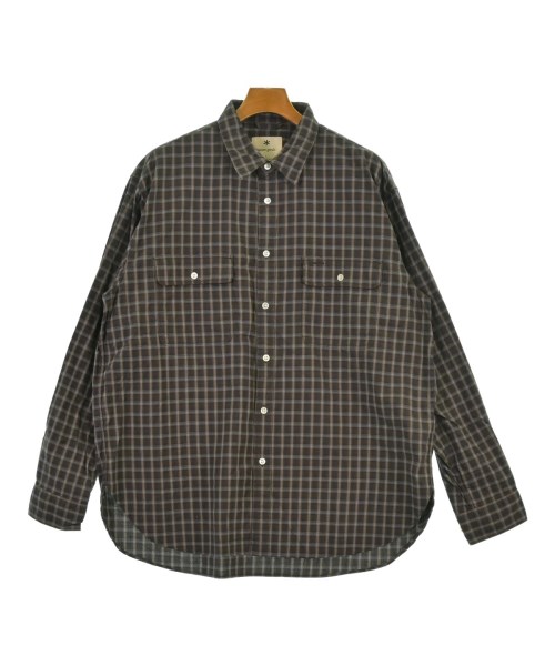 snow peak(スノーピーク)カジュアルシャツ 茶 サイズ:L/2200663015115