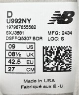 New Balance（ニューバランス）スニーカー 紺 サイズ:27cm メンズ/2200641756245