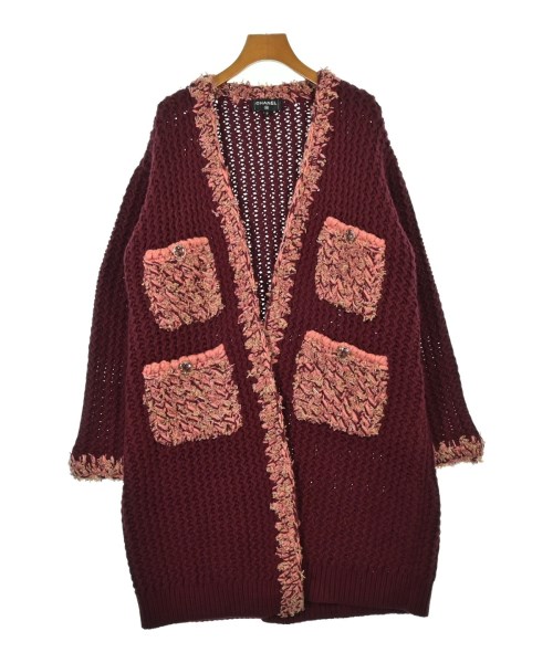 CHANEL(シャネル)カーディガン 赤 サイズ:S/M/2200579623015