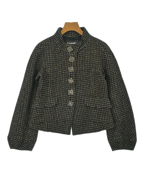 CHANEL(シャネル)ノーカラージャケット 黒 サイズ:34(XXS位)/2200661265079
