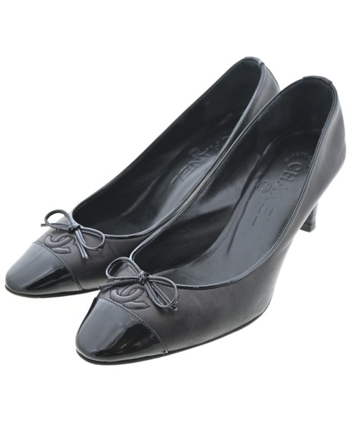 CHANEL(シャネル)パンプス 黒 サイズ:EU35(21.5cm位)/2200646532042
