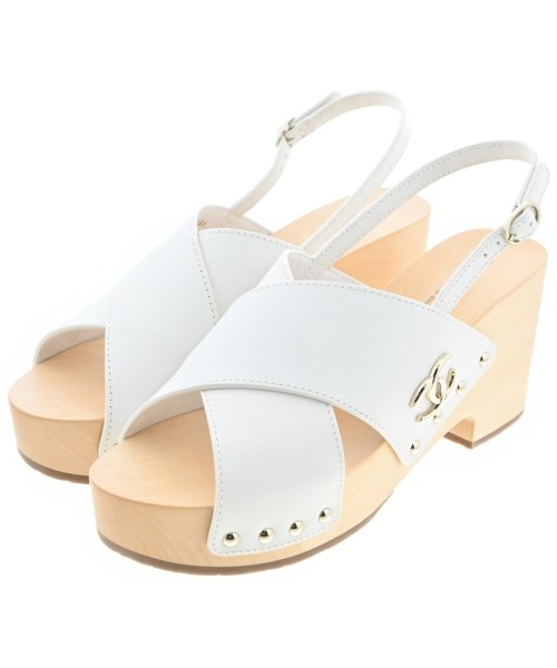 CHANEL(シャネル)サンダル 白 サイズ:EU39(25.5cm位)/2200684709017