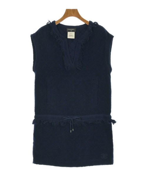 CHANEL(シャネル)ワンピース 紺 サイズ:38(S位)/2200685572092