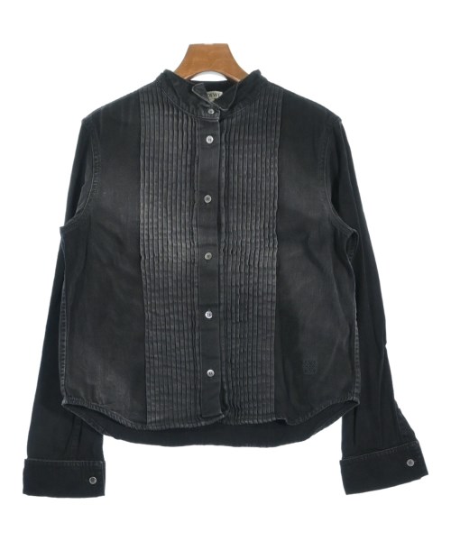 LOEWE(ロエベ)カジュアルシャツ 黒 サイズ:38(S位)/2200643507241