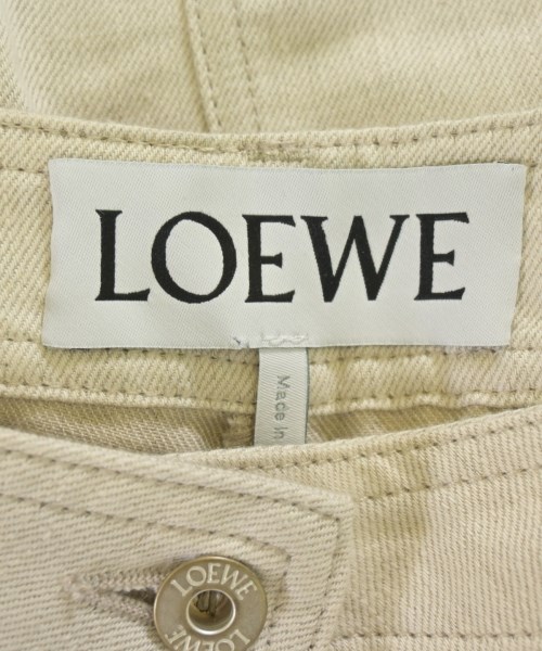 LOEWE（ロエベ）デニムパンツ ベージュ サイズ:34(XXS位) レディース/2200580965029