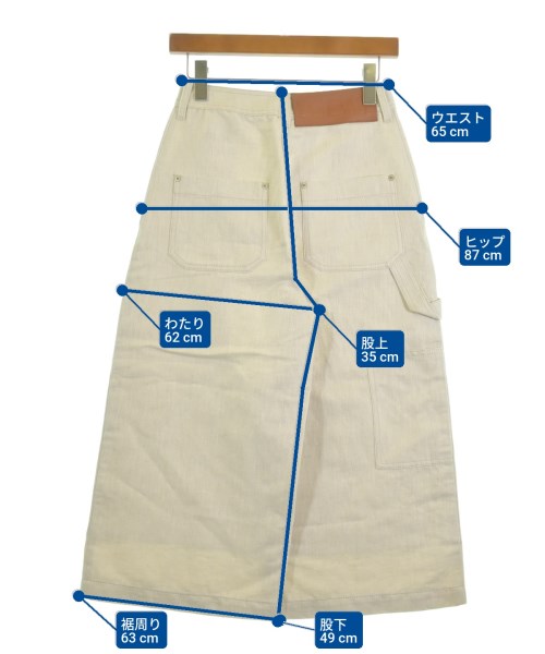 LOEWE（ロエベ）デニムパンツ ベージュ サイズ:34(XXS位) レディース/2200580965029