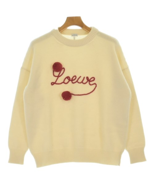 LOEWE(ロエベ)ニット・セーター 白 サイズ:S/2200675547048