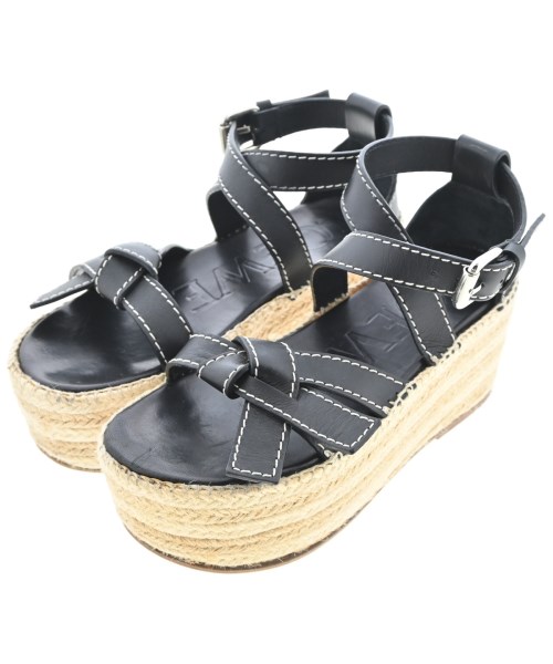 LOEWE(ロエベ)サンダル 黒 サイズ:EU36(22.5cm位)/2200687786251