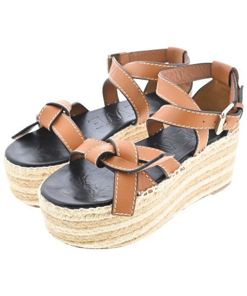 LOEWE(ロエベ)サンダル ベージュ サイズ:UK37(24cm位)/2200700310012