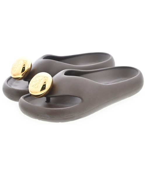 LOEWE(ロエベ)サンダル 茶 サイズ:EU36(22.5cm位)/2200650095076