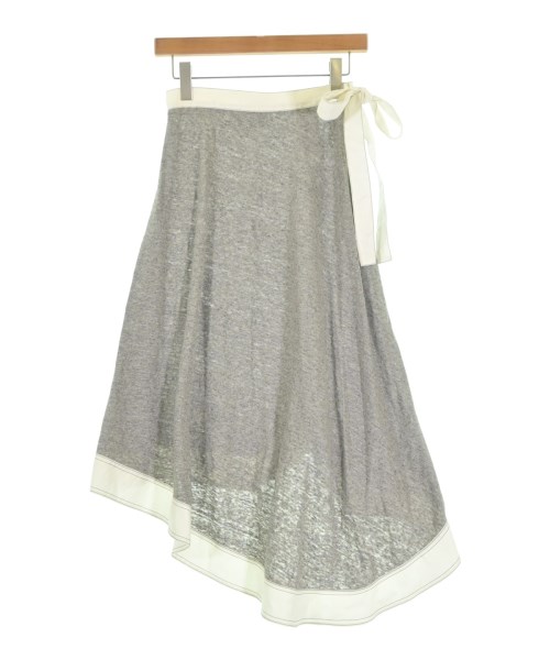 LOEWE(ロエベ)ひざ丈スカート グレー サイズ:36(XS位)/2200657410070
