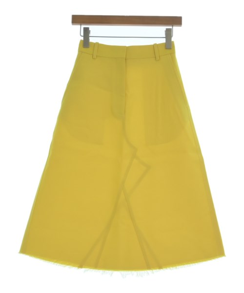 LOEWE(ロエベ)ひざ丈スカート 黄 サイズ:32(XXS位)/2200657579135