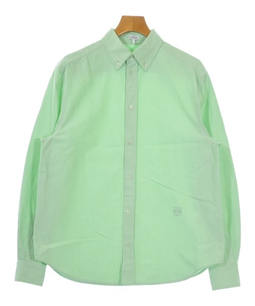 LOEWE(ロエベ)カジュアルシャツ 緑 サイズ:38(S位)/2200647570043