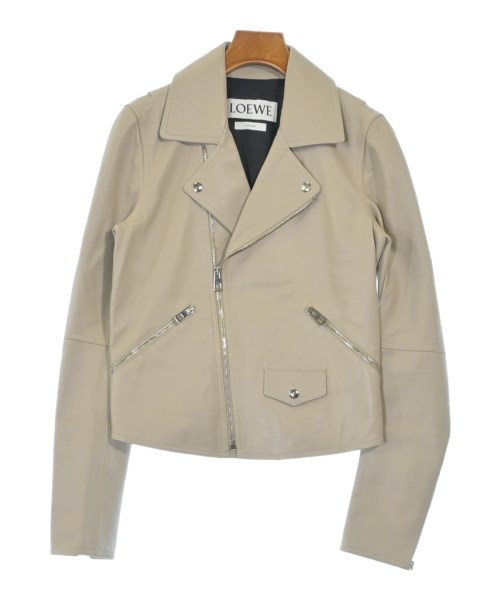 LOEWE(ロエベ)ライダース ベージュ サイズ:34(XXS位)/2200648051022