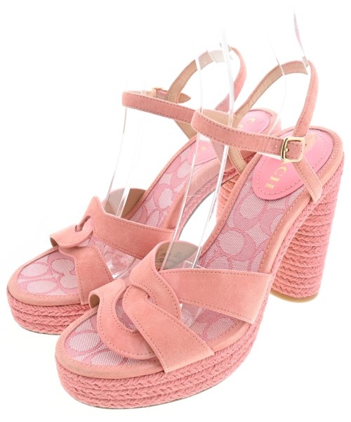 COACH(コーチ)サンダル ピンク サイズ:US9(26cm位)/2200609650035