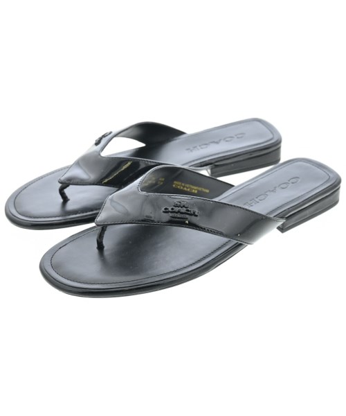 COACH(コーチ)サンダル 黒 サイズ:US7(24cm位)/2200696213076