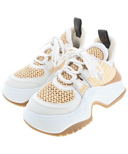 LOUIS VUITTON(ルイヴィトン)スニーカー ベージュ サイズ:EU38(24.5cm位)/2200684811024
