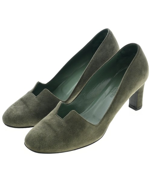 HERMES(エルメス)パンプス カーキ サイズ:EU37 1/2(24cm位)/2200414703056