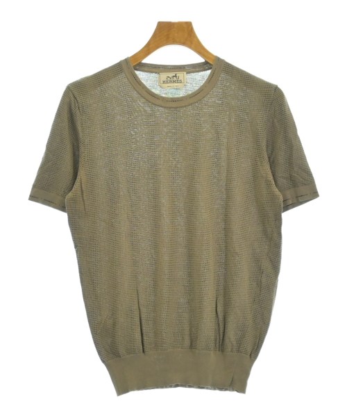 HERMES(エルメス)ニット・セーター 茶 サイズ:XS/2200622302362